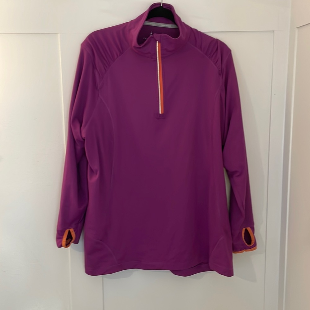 3/4 zip up pull over
